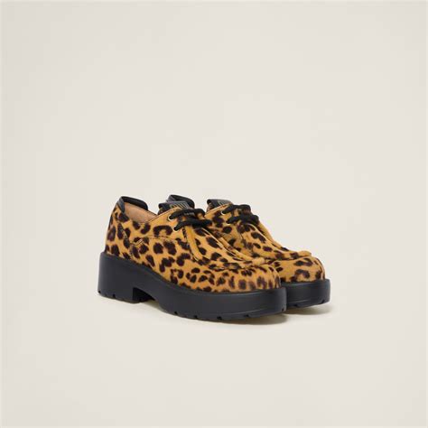 miu miu leopard pearl slippers|miumiu lace up shoes.